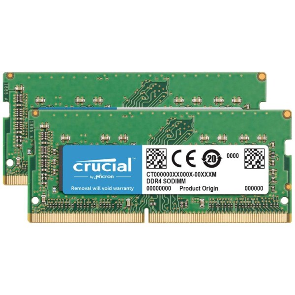 Crucial CT2K32G4S266M Sada RAM pamätí pre notebooky DDR4 64 GB 2 x 32 GB 2666 MHz 260pin SO-DIMM CL19 CT2K32G4S266M; CT2K32G4S266M