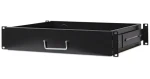 Intellinet Výsuvná zásuvka do racku 19" čierna / Zásuvka do racku / 2U / hĺbka 350 mm / nosnosť 30 kg (714938)
