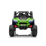 Mamido Mamido Elektrické autíčko Buggy UTV KCK 4x4 zelené 24V | 800W | 50 kg | EVA | LED | 2,4 Ghz | ECO koža