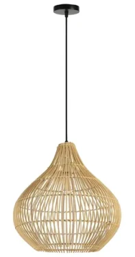 Immax BOHO PELO / Závesné svietidlo / D40 cm / E27 / prírodný ratan (08257L)