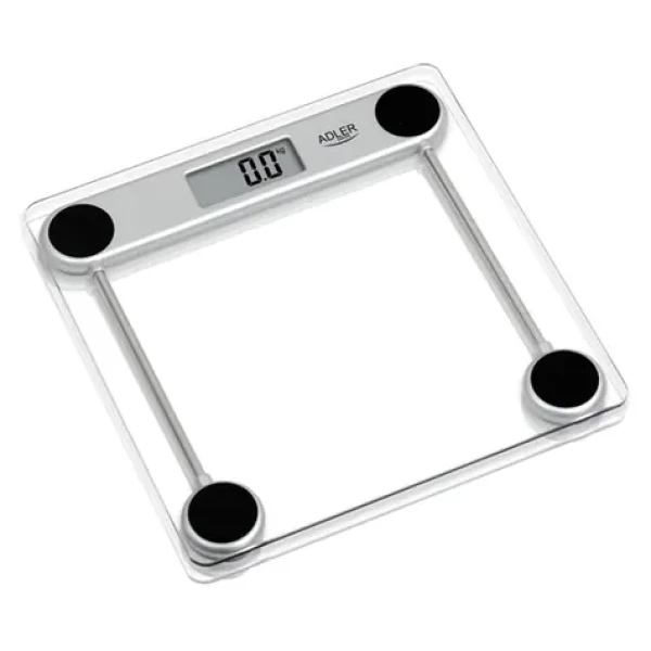 Adler AD 8121 / Osobná váha / maximálne 150 kg / LCD / temperované sklo / 1x CR2032 (AD 8121)