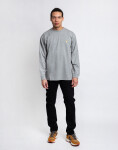 Carhartt WIP L/S Chase T-Shirt Grey Heather / Gold L