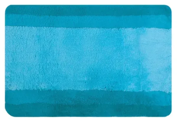 SPIRELLA Kúpeľňová predložka BALANCE tyrkysová 70 x 120 cm / Polyester / Protišmyková / Pranie na 40 °C