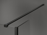 MEXEN/S - Kioto Sprchová zástena WALK-IN voľne stojaca 105 x 30 x 30, transparent, čierna 800-105-030-222-70-00-030