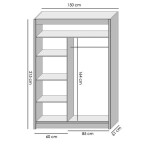 Oslo - Skriňa 150x215x61 (sonoma)