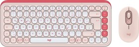 Logitech Logitech POP Icon Combo klawiatura Dołączona myszka univerzálny Bluetooth QWERTZ Niemiecki Ružový, Biely