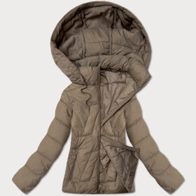 Béžová dámska bunda s odnímateľnou kapucňou J Style (16M9190-62) odstíny béžové S (36)