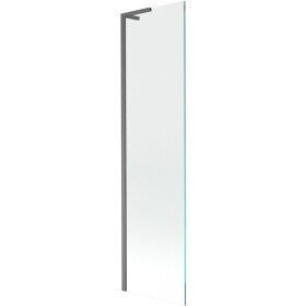 MEXEN/S - Next L vaňová zástena FIX 50 x 150, transparent, grafit kartáčovaná 895-050-000-03-00-66