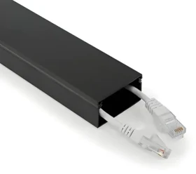 Nedis Káblový organizér čierna / Organizér káblov / hliníkový / max. O 25 mm / 1 ks (CMDT5025BK110)