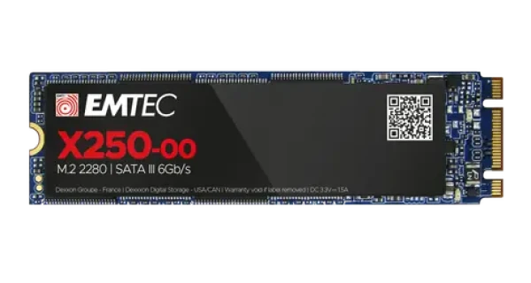 EMTEC X250 M.2 Sata 2TB / SSD / čítanie: 520MBs / zápis: 500MBs (ECSSD2TX250)