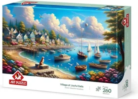ART PUZZLE 40268 Puzzle Prístav plný plachetníc