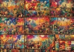 Schmidt Puzzle Cestovanie s knihami a vínom