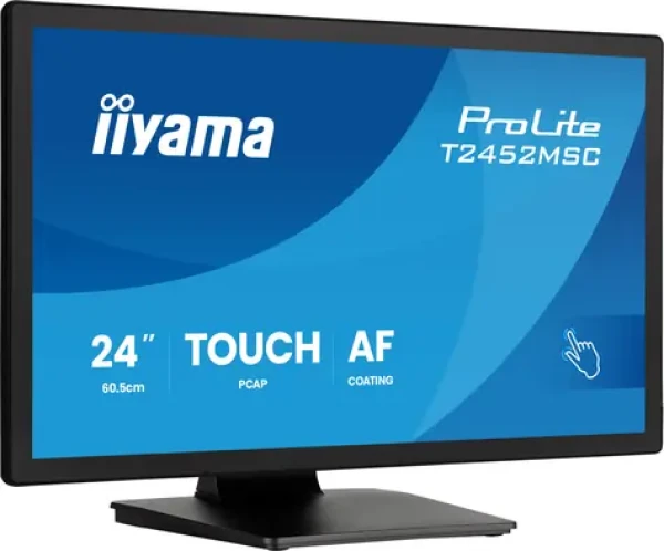 60,5 cm/24" (1920×1080) iiyama ProLite T2452MSC-B2 16:9 Full HD IPS 5 ms 120 Hz HDMI DisplayPort USB VESA reproduktor do (T2452MSC-B2)