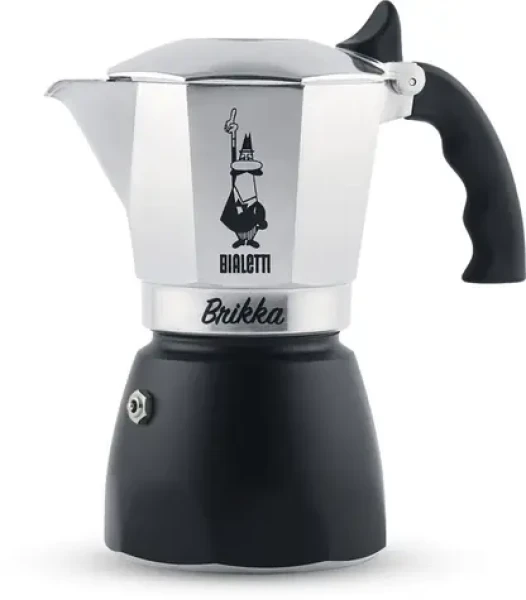Bialetti New Brikka čierna / Moka kanvička / 4 šálky / 0,17 l / hliník (2501020127)
