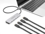 DeLock 64231 sivá / USB hub / USB-C / 4× USB-C / 10 Gbps (64231)