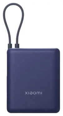 XIAOMI Power Bank 10000 mAh Ice Blue / Powerbanka / 33W / integrovaný kábel / 2x USB-C + 1x USB-A (59610)