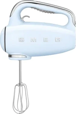 SMEG HMF01PBEU modrá / Ručný mixér / 250W / 9 rýchlostí / turbo / šľahacie amp; hnetacie nástavce (HMF01PBEU)