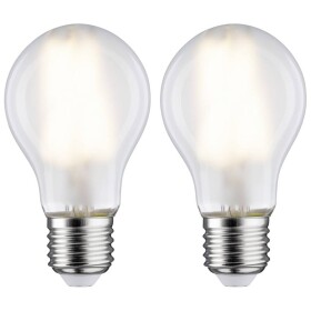 Paulmann 28642 LED En.trieda 2021 E (A - G) E27 7 W teplá biela (Ø x v) 60 mm x 106 mm 2 ks; 28642