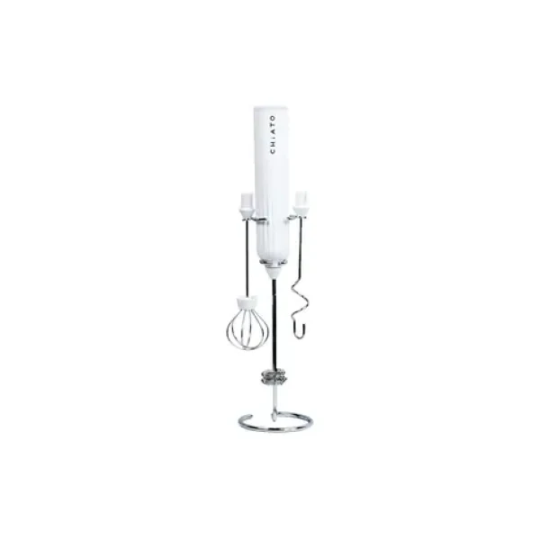 CHIATO LattePLAY biela / Ručný penič mlieka / USB-C nabíjanie (Chi-NP01White)