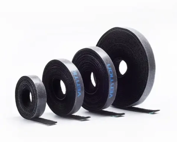 Vention sťahovacia páska na suchý zips 5 m čierna / Sťahovacia páska / Nylon / Šírka 11 mm (KAABJ)