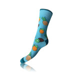 Darčeková krabica zábavných bláznivých ponožiek 4 páry CRAZY SOCKS BOX - BELLINDA - červená 39 - 42