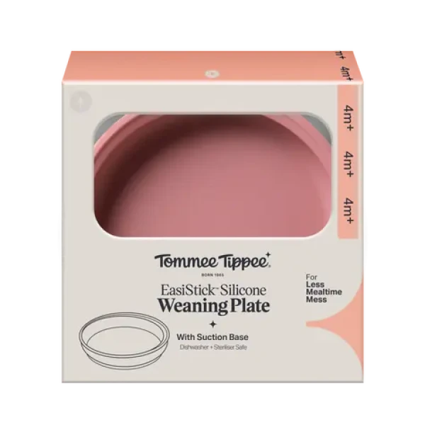Tommee Tippee Silikónový tanier s prísavkou ružová (448749-T)
