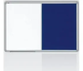 2x3 Kombinovaná tabuľa 90x120 filc šedá amp; magnet / rám ALU23 (5907636708636)