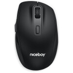 Niceboy OFFICE M30 BT čierna / bezdrôtová optická myš / 3200DPI / USB prijímač + Bluetooth / 2.4GHz / 1x AA / 6 tlačidiel (office-M30-BT)