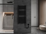 MEXEN/S - Mars radiátor + vykurovacia tyč 1200 x 500 mm, 600 W, čierna W110-1200-500-2600-70