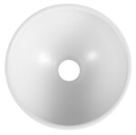 SAPHO - MINOR umývadlo na dosku, liaty mramor, priemer 26cm, biela MR260