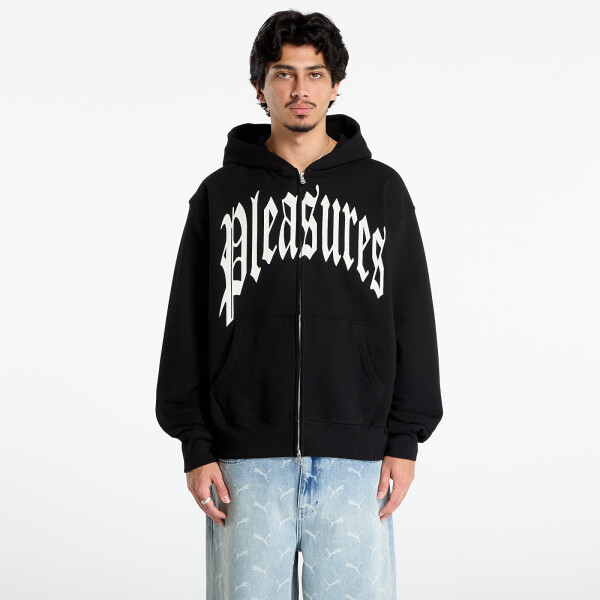 Mikina PLEASURES Twitch Zip Hoodie Black M