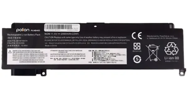 Trx Polion 01AV405 / Batéria pre notebook / Lenovo ThinkPad T460s, T470s / 11,4 V / 2 000 mAh / neoriginálna (TRX-PLNB403)