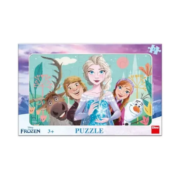 Dino Puzzle Ľadové kráľovstvo