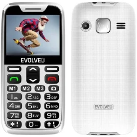 Evolveo EasyPhone XR + stojanček biela / 2.3" / 0.3MP / SOS / microSDHC (EP-601-XR-WH)