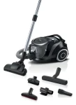 BOSCH Serie 6 BGC41XSIL čierna / Bezvreckový vysávač / 700 W / 2,4 l / rádius 10 m / 68 dB (BGC41XSIL)