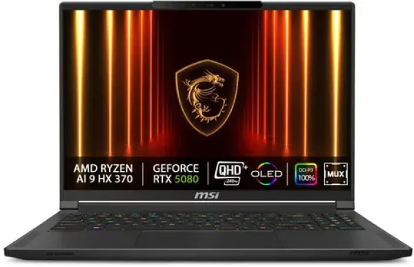 MSI Stealth A16 AI+ A3XWIG-030CZ čierna / 16" QHD+ / AMD RYZEN AI 9 HX 370 / 32GB / 2TB SSD / RTX 5080 16GB / W11H (9S7-15FL35-030)