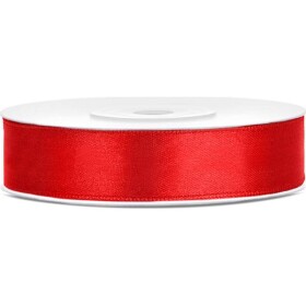 Červená stuha 12 mm x 25 m - PartyDeco - PartyDeco
