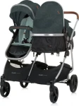 CHIPOLINO Kočík pre dvojčatá / rovnako staré deti - kombinovaný Duo SMART Basil (KBDS02504BA)