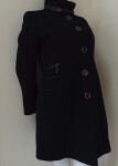 Dámsky kabát na gombíky M49032 - Riverine 40 černá