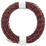 Donau Elektronik 210-10 opletenie / lanko 2 x 0.04 mm² + 2 x 0.04 mm² červená/čierna 10 m; 210-10