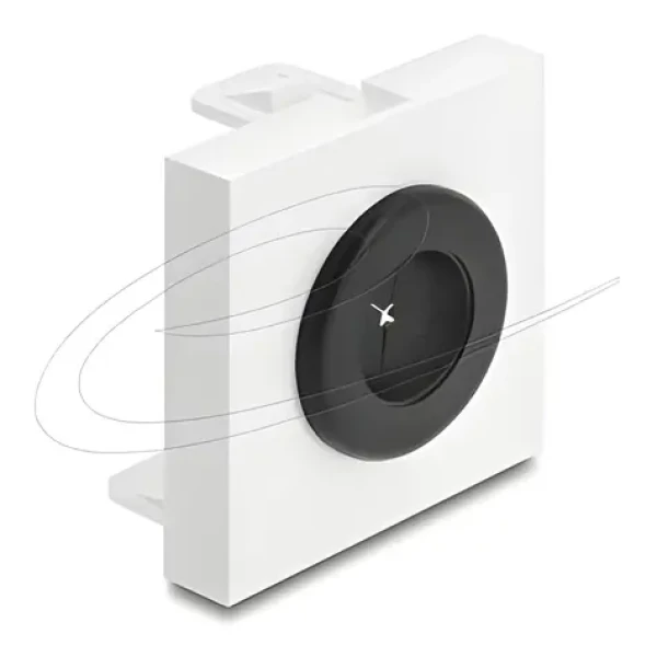 DeLock Easy 45 Káblová priechodka čierna, biela / guľatá / 16 mm (91072)