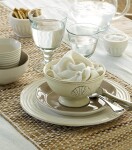 GREEN GATE Behúň na stôl Mix Structure Beige 35 × 180 cm