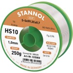 Stannol HS10 2510 spájkovací cín bez olova cievka Sn99,3Cu0,7 ROM1 250 g 1 mm; 535768