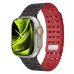 Mobile Origin Magnetic Strap Apple Watch 49mm/46mm/45mm/44mm čierna/červená (AWMS-01-BLK-RED)