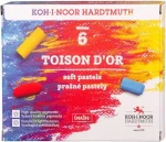 KOH-I-NOOR Kriedy prašné umelecké / Výtvarné kriedy / 6 farieb / 9 cm (8511)