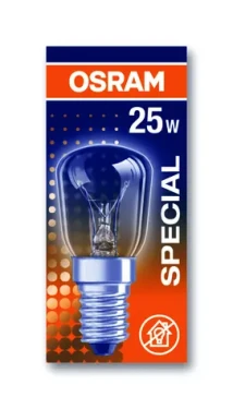 OSRAM vláknová žiarovka do chladničky 25W E14 / 160lm / 2700K / 1000h / 230V / noDIM / E / Sklo číre (4050300309637)