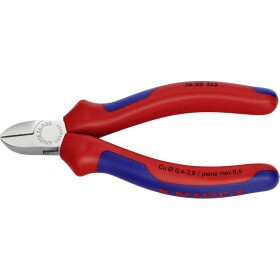 Knipex KNIPEX 76 05 125 pre elektroniku a jemnú mechaniku bočné štiepacie kliešte s fazetou 125 mm; 76 05 125