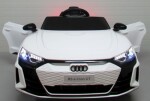 Mamido Elektrické autíčko Audi E-Tron GT v bielej farbe s EVA kolesami a diaľkovým ovládaním