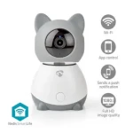 Nedis SmartLife Vnútorná kamera / Wi-Fi / Full HD 1080p / Náklon / Cloudové Úložisko (voliteľne) / microSD (WIFICI30CGY)