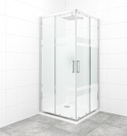 Sprchovací kút štvorec 90x90 cm SAT TEX SATBKTEXQ90CRS SATBKTEXQ90CRS